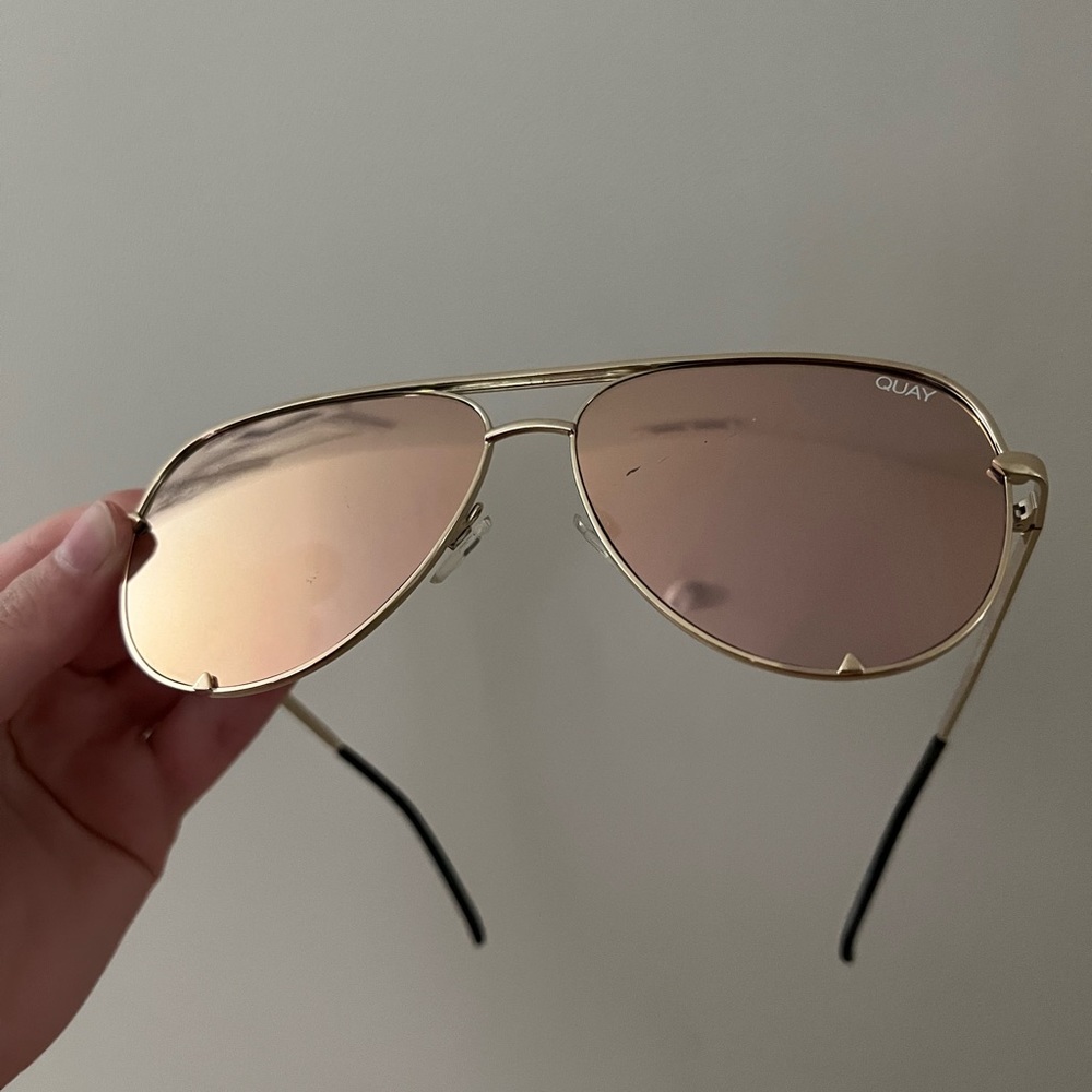 Quay Australia x Desi Perkins Rose Gold Sunglasses